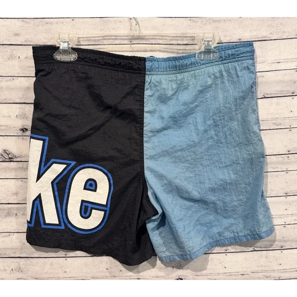 Vintage Nike Swim Short Trunk Youth Boys Size S (8) Spellout 80s 90s White Tag